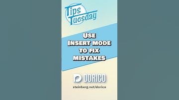 Use Insert mode to fix mistakes #TipsTuesday #Dorico #Steinberg #musicnotation