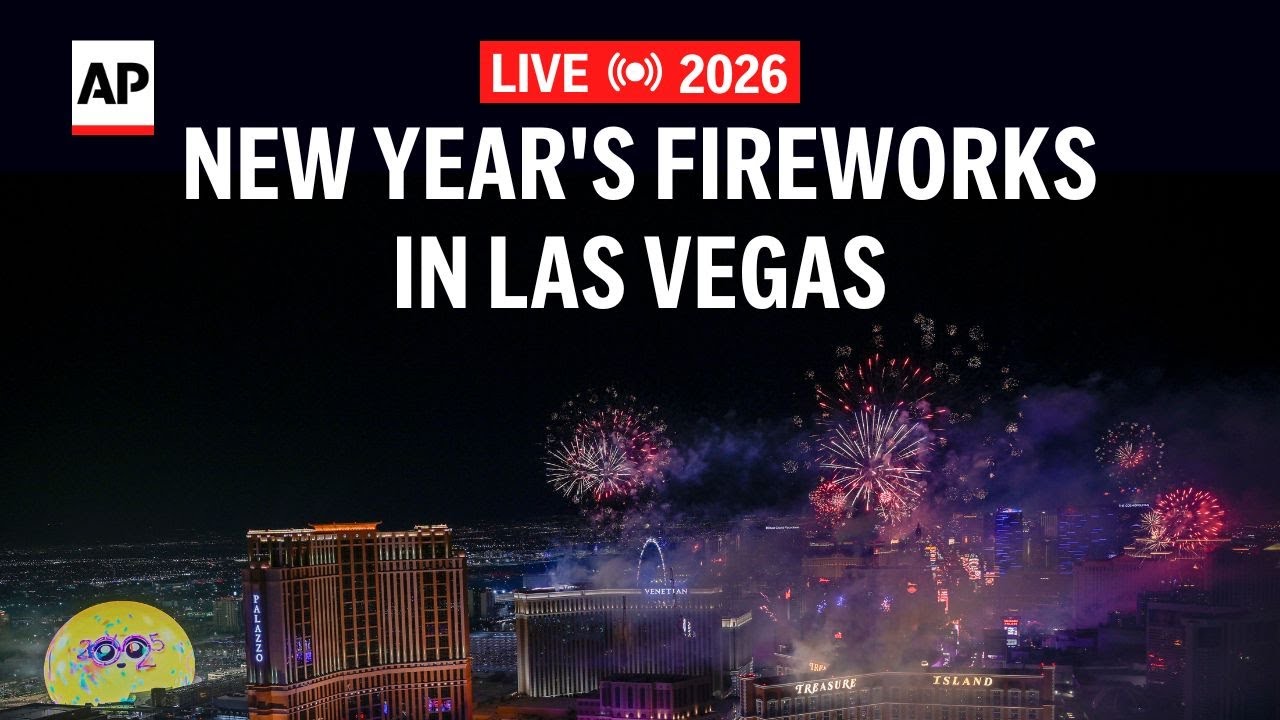 Las Vegas fireworks 2026 LIVE: Nevada rings in the new year
