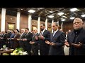 جانب من حضور رئيس مجلس النواب الشيخ هيبت الحلبوسي الاحتفال المركزي لتأبين قادة النصر 