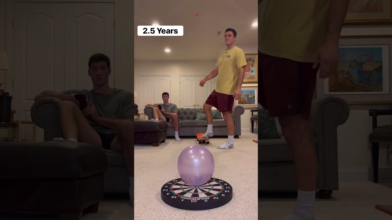Three years later and we leased our first studio space to continue filming our trick shot videos!!