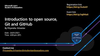 Introduction to Open Source, Git and GitHub