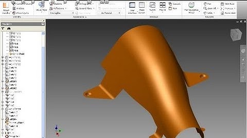 Hitzeschutzblech - Inventor 2012 Surfaces Training - Loft - Trim surfaces