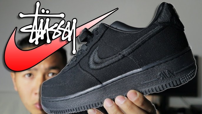 An On-Feet Look At The Stussy x Nike Air Force 1 Low Collection •