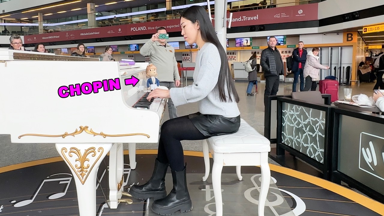 Playing Chopin at Chopin Airport… People Stopped and Listened