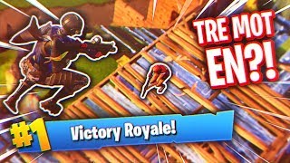 TRE MOT EN I SOLO?!  SYKE TILSTANDER!  | Norsk Fortnite