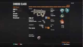 My New Custom Classes and Stats for Black Ops 2