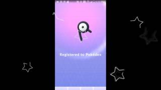 Catching Unown R! -Pokemon Go-