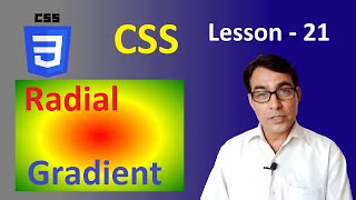 Radial Gradient background in CSS | CSS lesson 21 | css tutorial for beginners in hindi