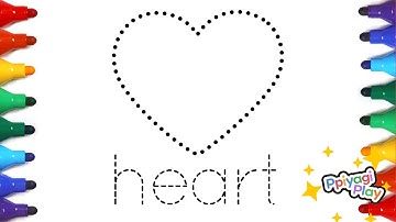 [도형놀이] 여러가지 모양의 도형을 점선을 따라 그리고 점선을 따라 도형 이름 쓰기| 도형 이름 배우기 | Draw Dotted Line Shapes and Learn Names