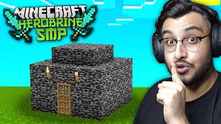 I USED CREATIVE IN HEROBRINE SMP | RAWKNEE