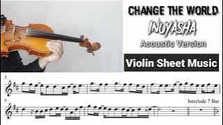 [Free Sheet] Change The World - Inuyasha [Violin Sheet Music]