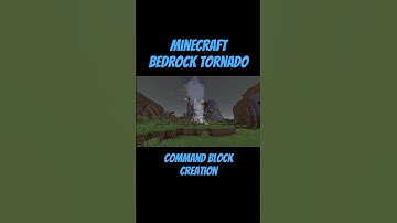 Tornado in Minecraft Bedrock Edition! #minecraft #minecraftguide #gaming #commandblock