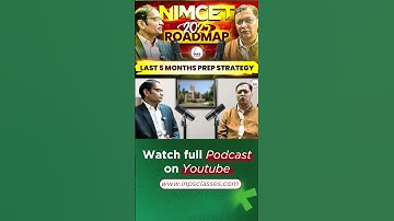 NIMCET 2025 Roadmap | Last 5 Months Prepration Strategy | INPS Classes | Podcast