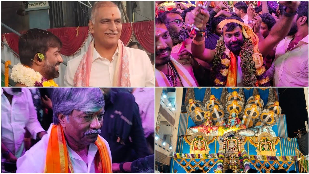 MLA Padmarao Goud Ayyappa Maha Padi Pooja 2025 | Harish Rao | Rameshwar Goud.    