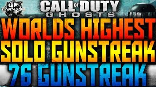 Celebrity COD: Ghosts - WORLDS HIGHEST SOLO GUNSTREAK IN CALL OF DUTY GHOSTS (76 Gunstreak)! Profile