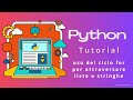 Attraversamento di liste e stringhe: "for i in range( )" vs "for e in lista”- Python Tutorial 26