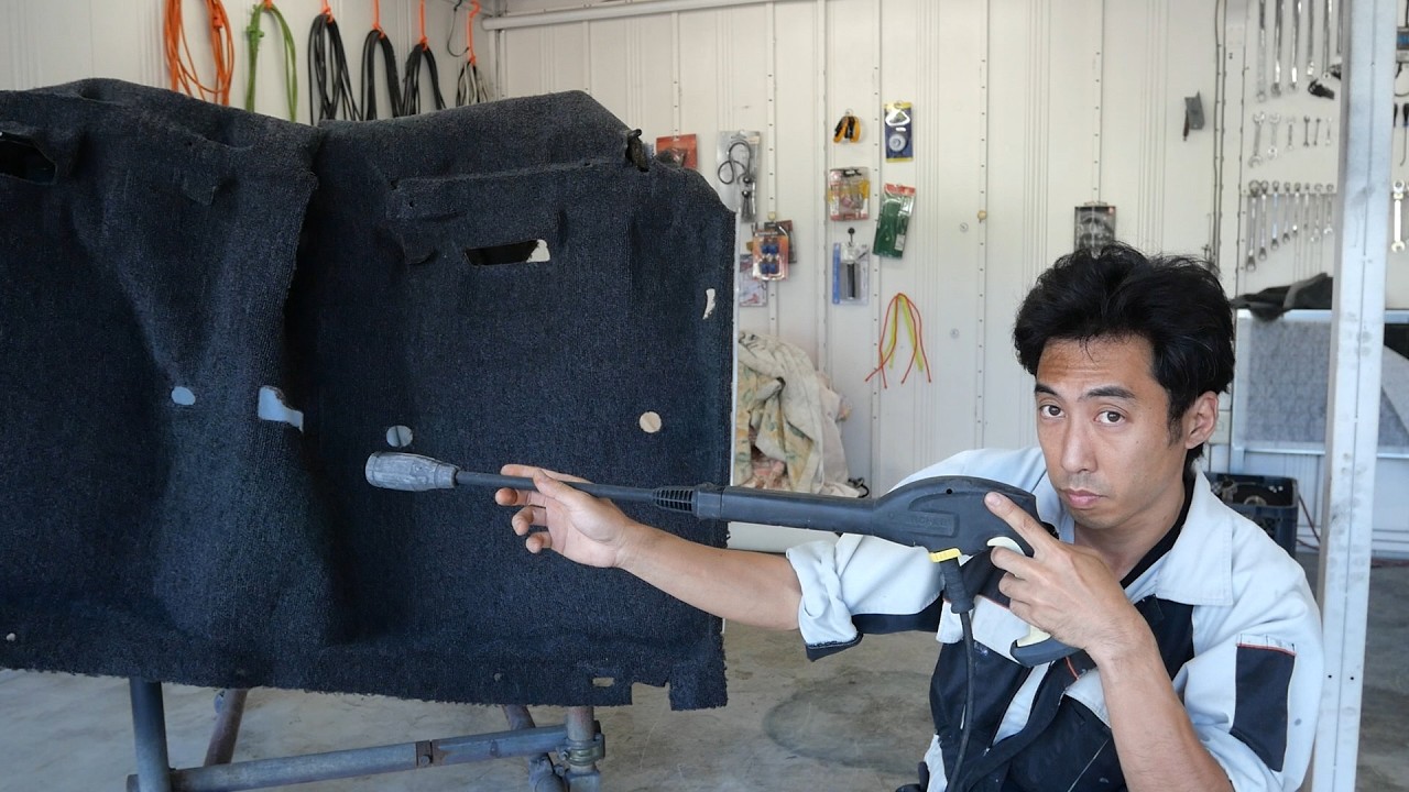 フロントガラス 汚れあり Nissan Silvia PS13 Deep Cleaning My GT-R's Carpet with a Pressure Washer! - YouTube