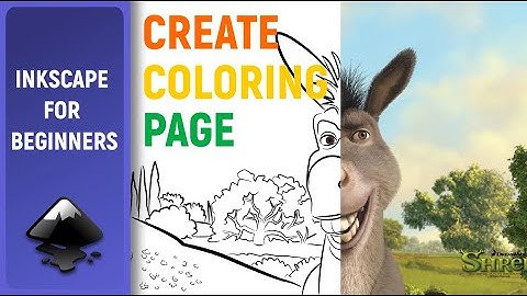 Tutorial for beginners in Inkscape: How to create a coloring book for children