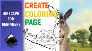 Tutorial for beginners in Inkscape: How to create a coloring book for children