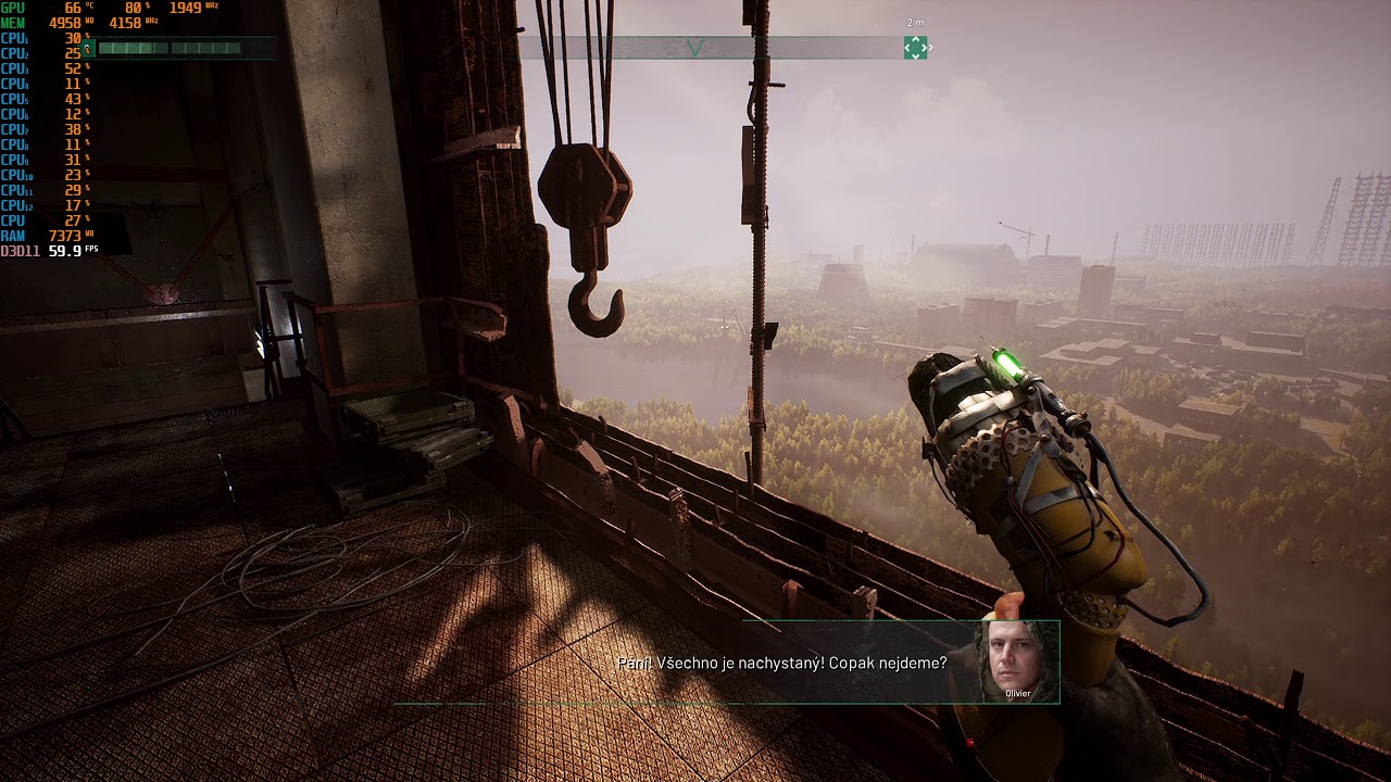 Chernobylite CZ gameplay GTX 1070 8GB Xeon X5650 OC 4.2GHz