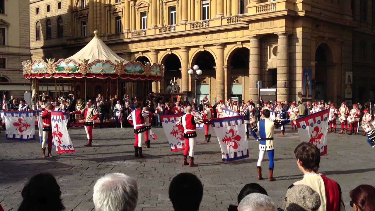 Easter Sunday Flag Throwers in Florence, Italy (2012)