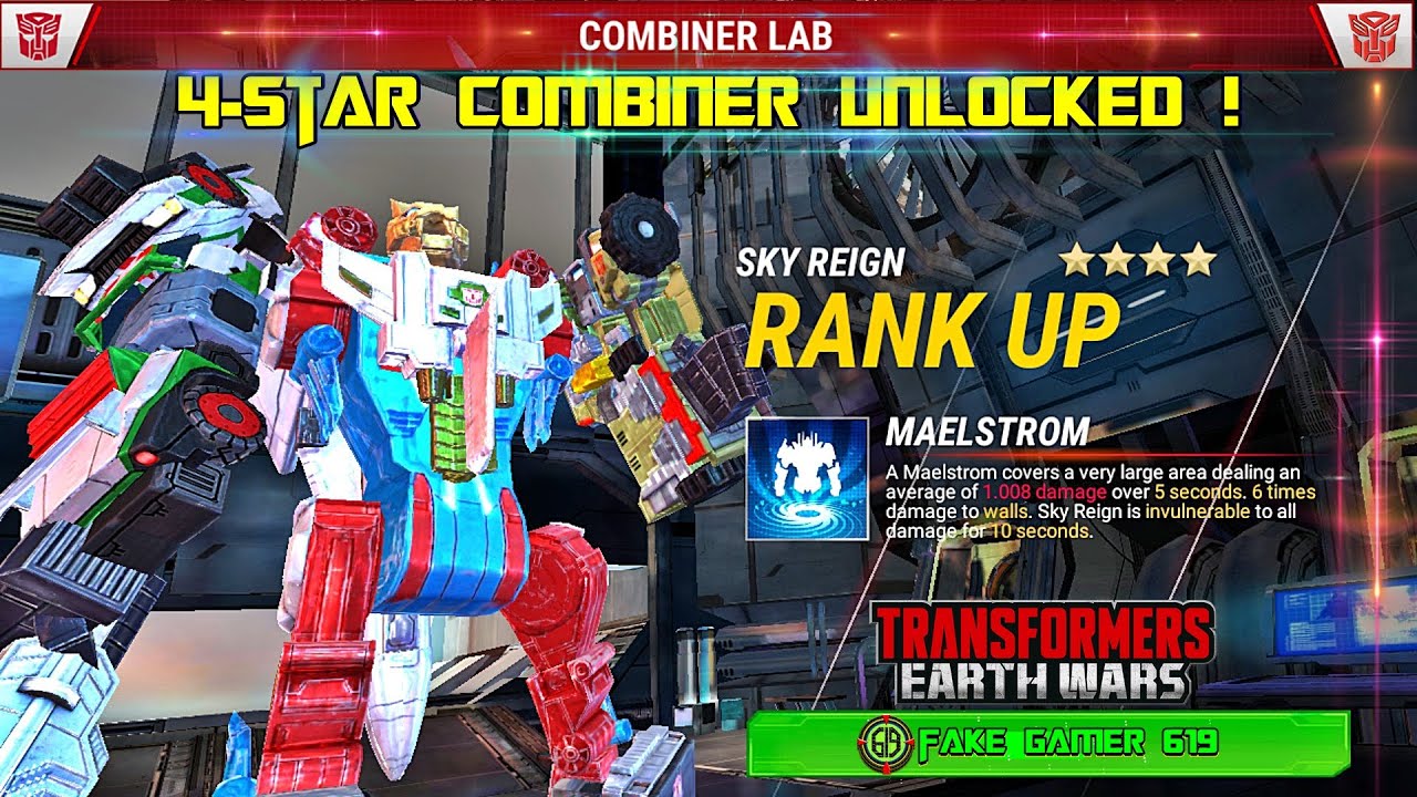 RANK UP ! 4Star SKY REIGN Transformers Combiner YouTube