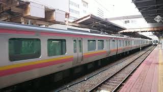 新潟駅 地上ホーム 旧3番線 越後線発車シーンE129系