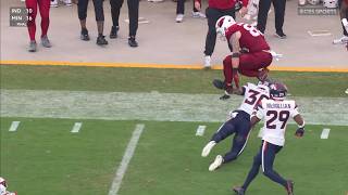 HURDLE ALERT! McBride gets all the way up on catch and run