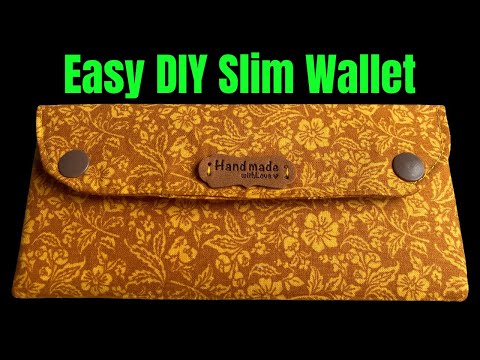 Only 1 Piece Of Fabric & The Wallet Is Done/How To Make A Easy Simple Wallet/Wallet Sewing Tutorial