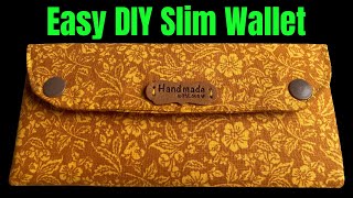 Only 1 Piece Of Fabric & The Wallet Is Done/How To Make A Easy Simple Wallet/Wallet Sewing Tutorial