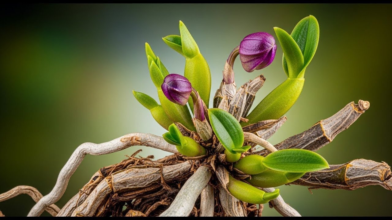 1 ложка в неделю! Смотрите видео о 100% росте корней орхидеи и появлении новых цветов в 4 сезона.