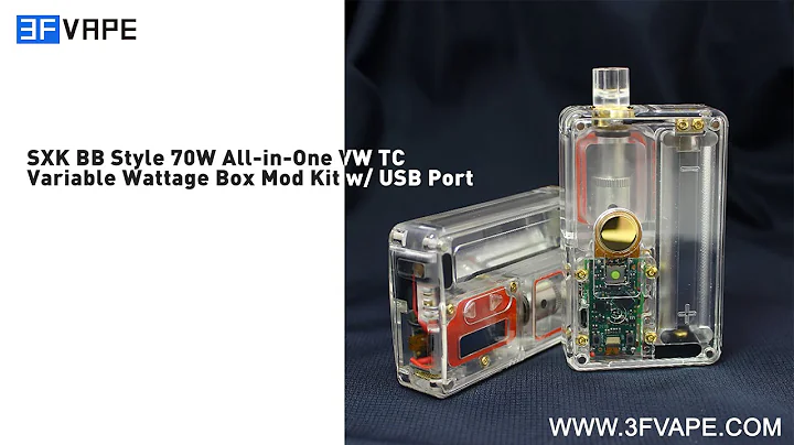 SXK BB Style 70W Box Mod Kit High Transparency
