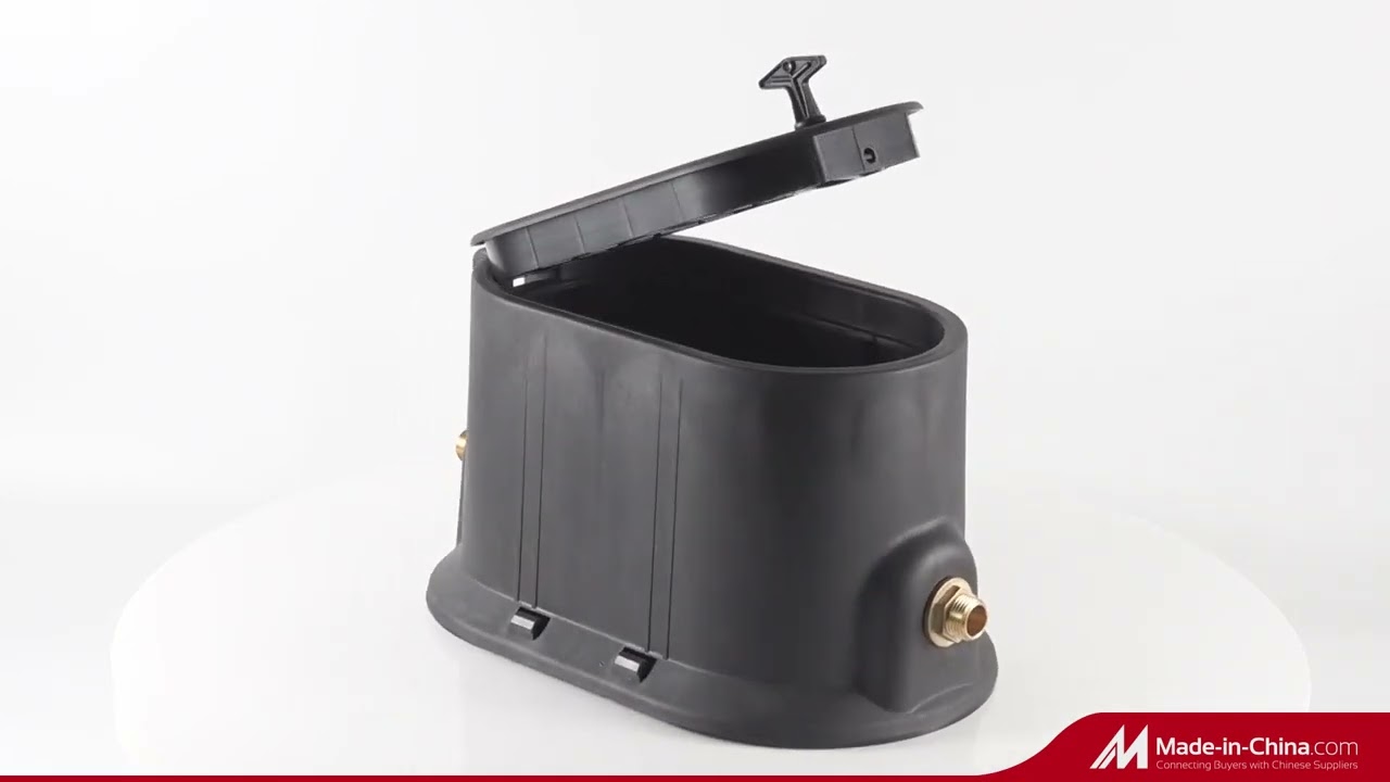 Plastic water meter box with telescopic fittings