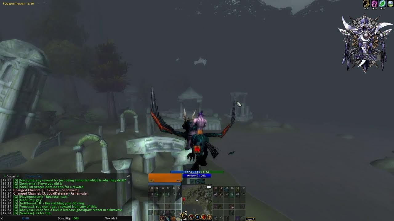 Run #10 lvl 23+ WoW HC Druid