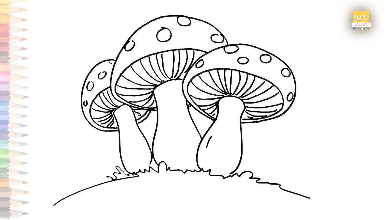 How to Draw A Mushroom – Step-by-Step Art Tutorial – Artlex