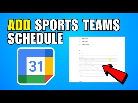 How To Add Your Favorite Sports Teams Schedule To Your Google Calendar (2026) (Complete Guide)
