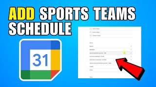 How To Add Your Favorite Sports Teams Schedule To Your Google Calendar (2026) (Complete Guide)