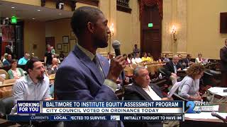 Baltimore City Council vote on Equity Assessment, Equity Fund bills