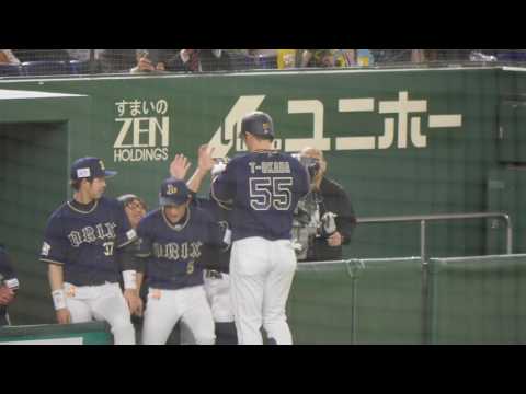 オリックス・バファローズ T-岡田 バッティングフォーム&バッティング（2017年度第5号ホームラン）