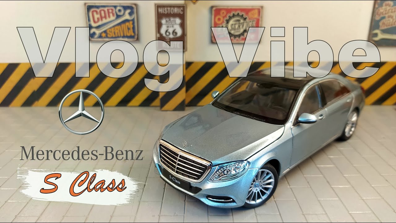 1/24 Welly Mercedes-Benz S Class Diecast/Alloy Model Car||Silver Blue||Adult Hobbies||EP-74
