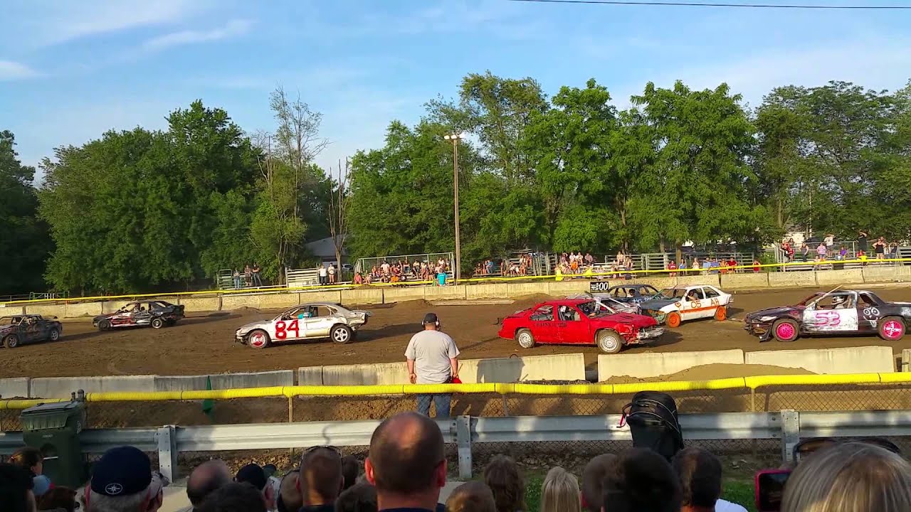 Demolition Derby Hancock County Fair 2015 YouTube