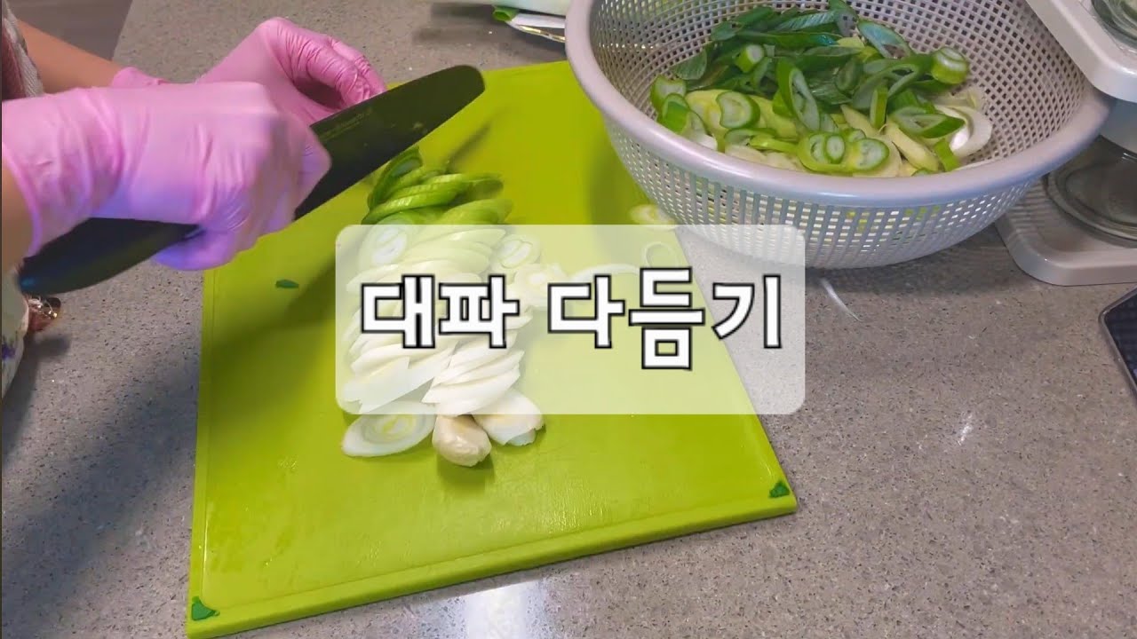 설거지 브이로그 | 대파 다듬기🥬