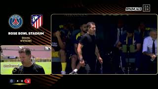 Simeone post PSG 4-0 Atleti