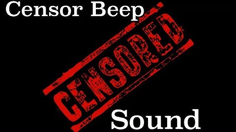 FREE SOUND EFFECTS: Censor Beep