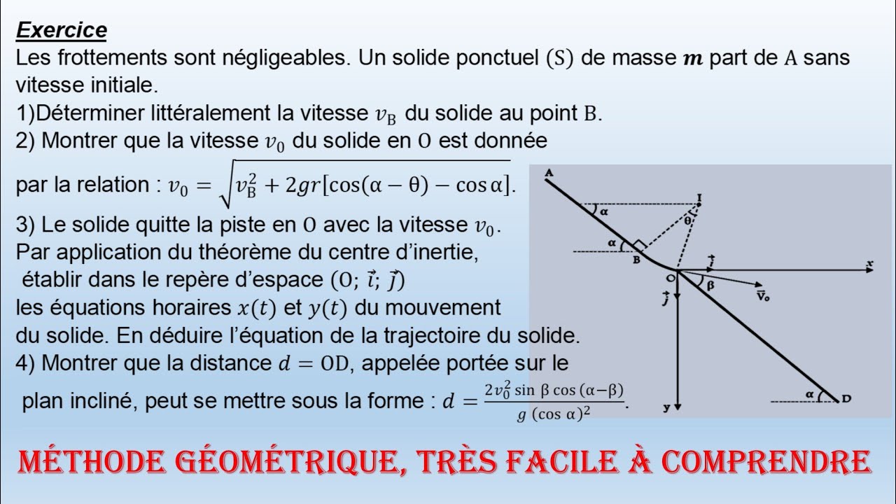 COMPRENDRE LES ANGLES ET LA PROJECTION EN PROJECTILES