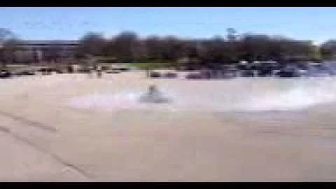 doing some donuts on the gokart