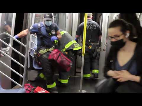FDNY Rescue's man pinned under a subway train