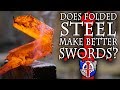The mysteries of folded steel in swords REVEALED! #katana