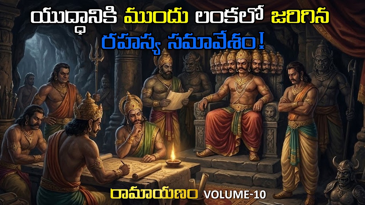 యుద్ధానికి ముందు లంకలో జరిగిన రహస్య సమావేశం! | Ramayana Telugu Volume 10 | Lanka’s Nightmare Begins!