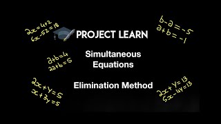 Simultaneous Equations: Elimination Method (Part 3/3) | Project Learn